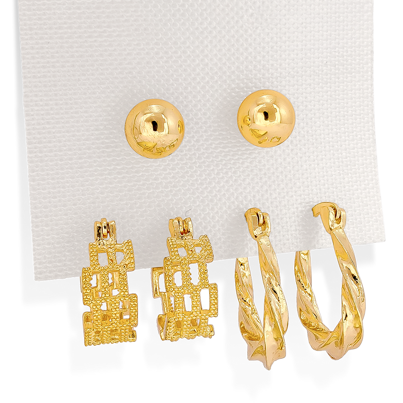 Aretes en Cover Gold