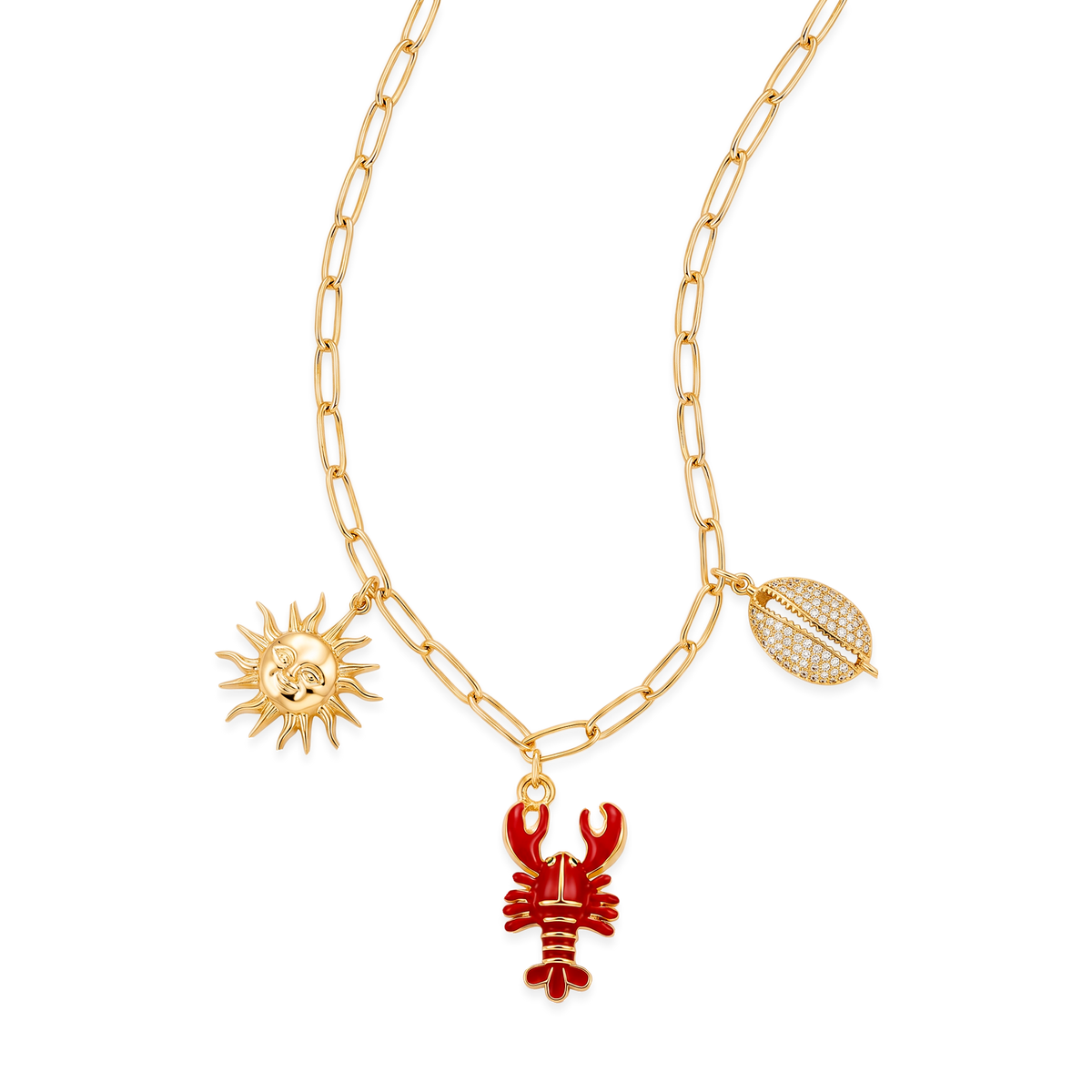 Collar Dorado Cangrejo