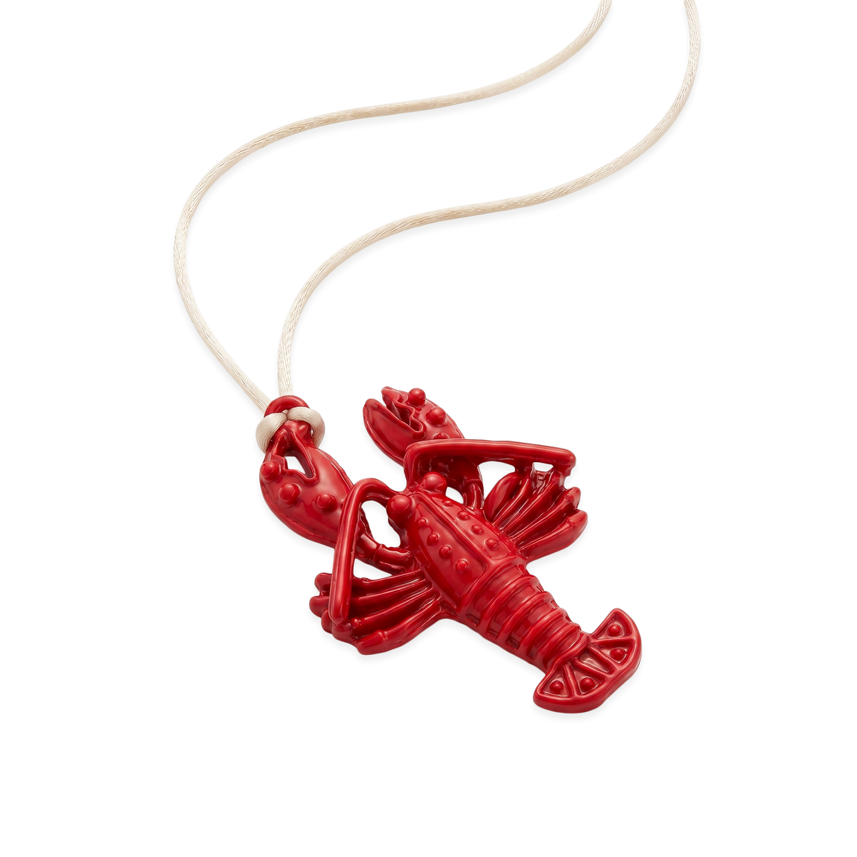 Collar Rojo con Dije de Langosta
