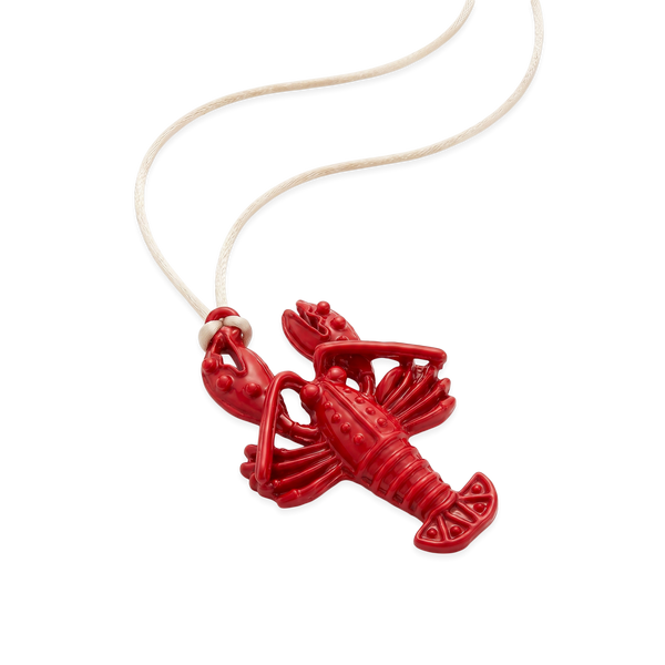 Collar Rojo con Dije de Langosta