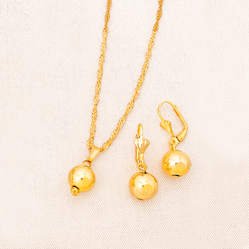 Juego De Bolas Lisas En Baño De Oro