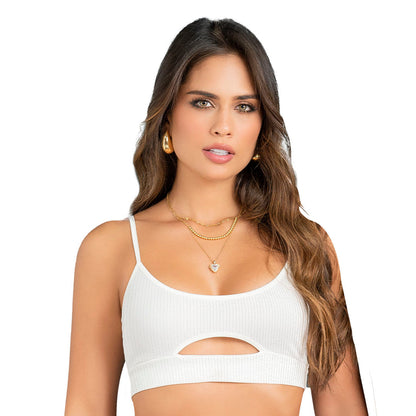 TOPS X 3 EN RIB, SILUETA AJUSTADA