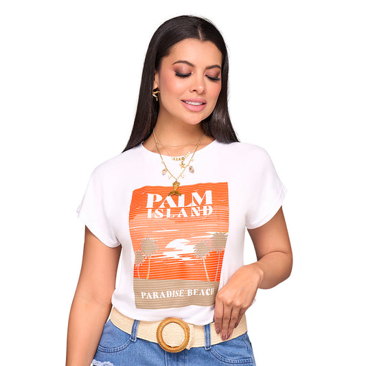 Camiseta en poliéster spandex