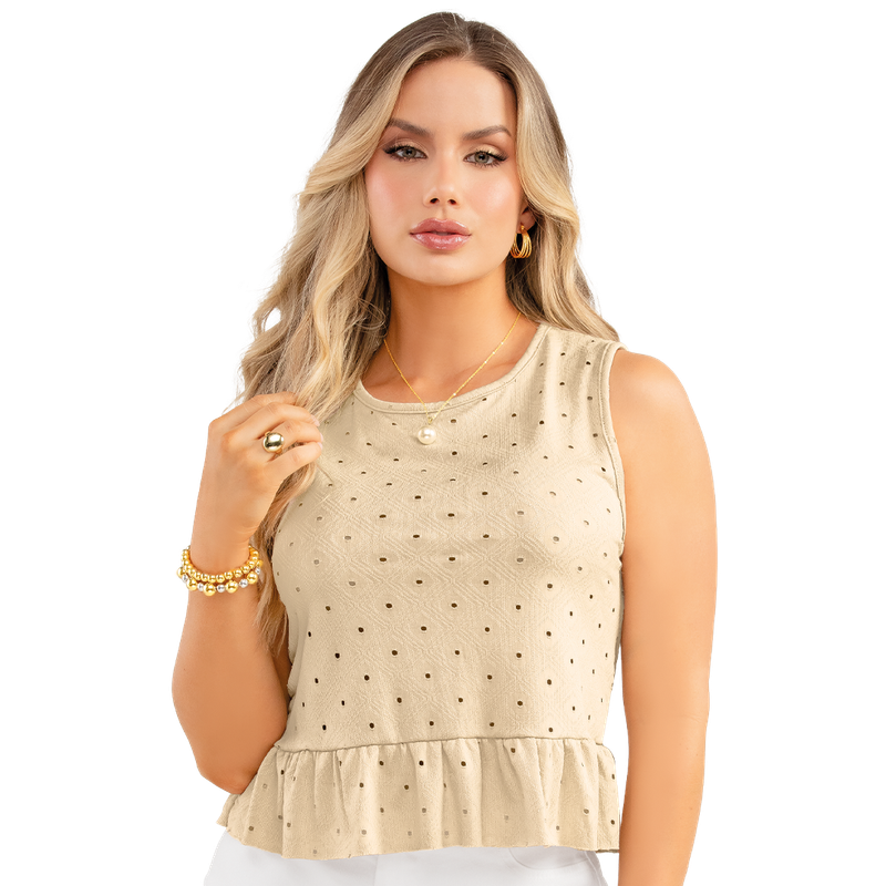 Blusa Ojalillo Semiajustada