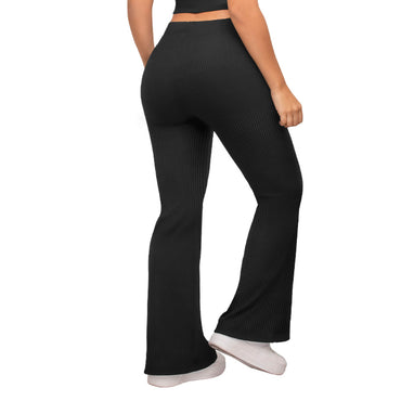 Pantalón en rib - negro