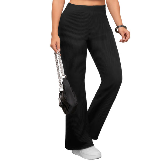 Pantalón en rib - negro