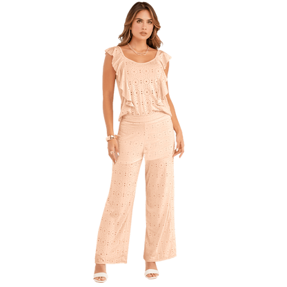 Blusa En Ojalillo Tejido De Punto