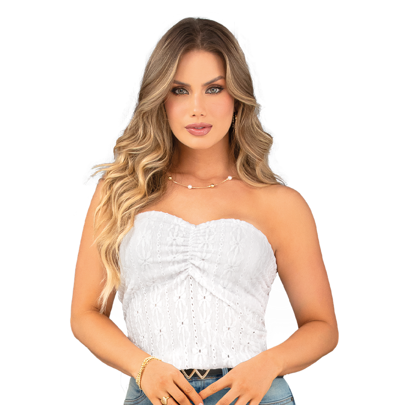 Blusa Tejido De Punto Semiajustada