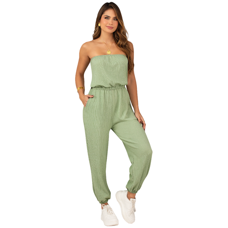 Enterizo Tejido De Punto Semiajustada