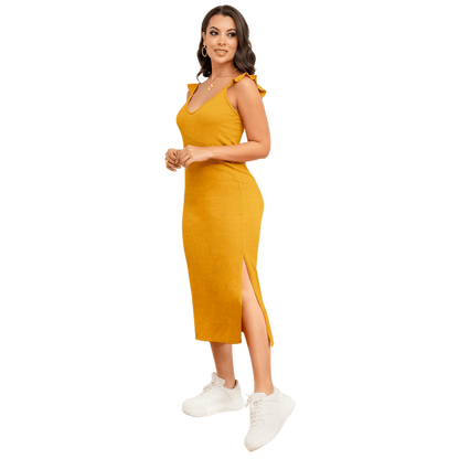 Vestido En Tejido De Punto Con Textura