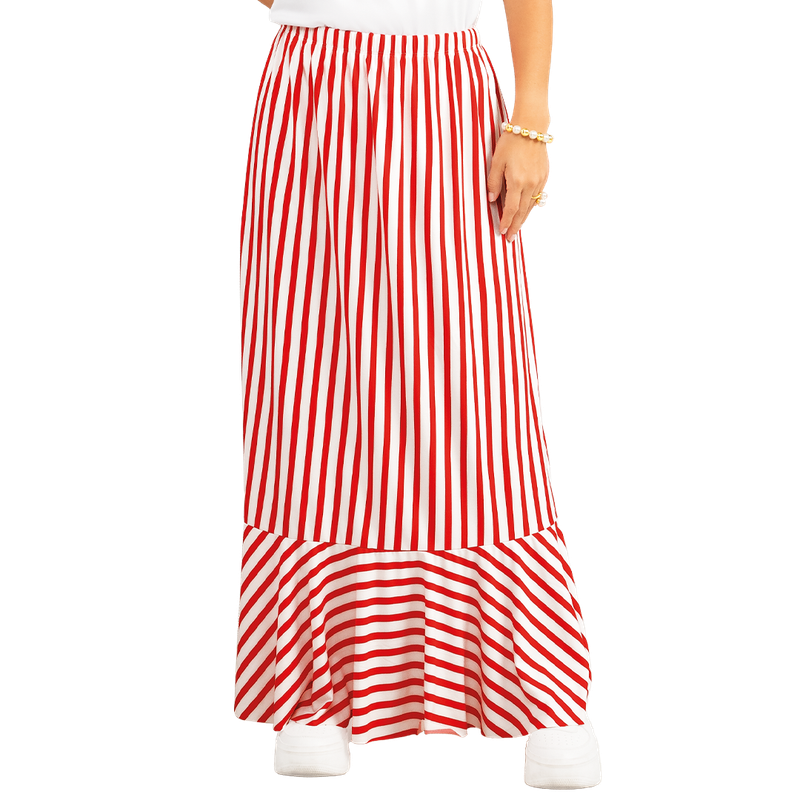 Falda Poliester Spandex Semiajustada