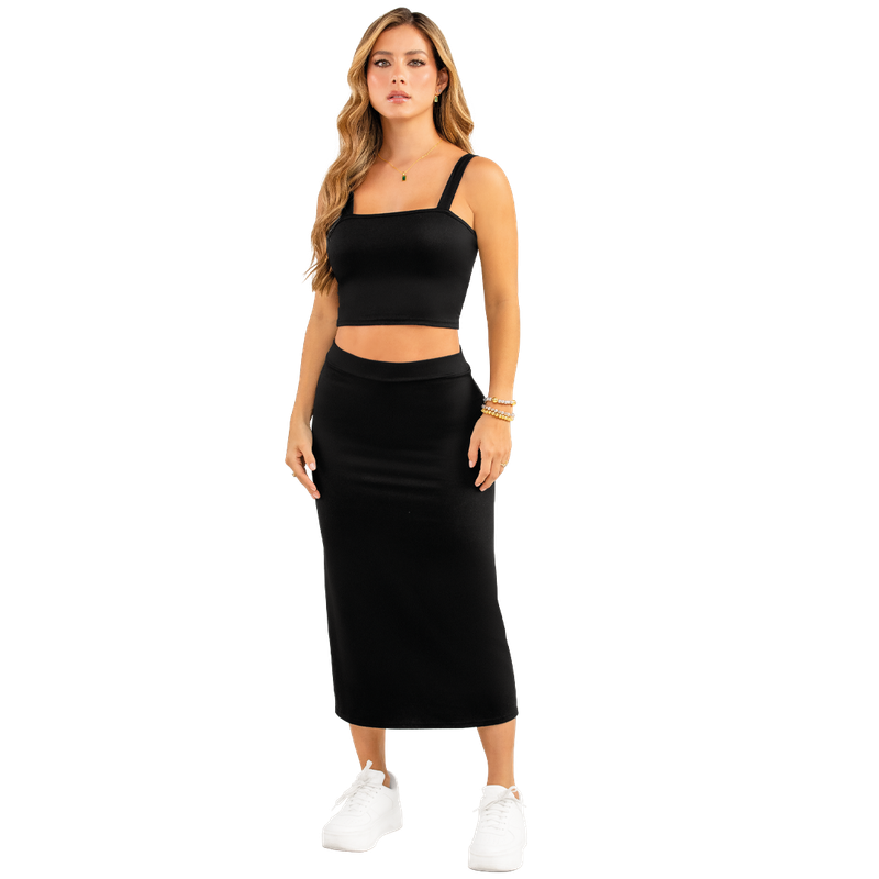 Conjunto Poliester Spandex Semiajustada