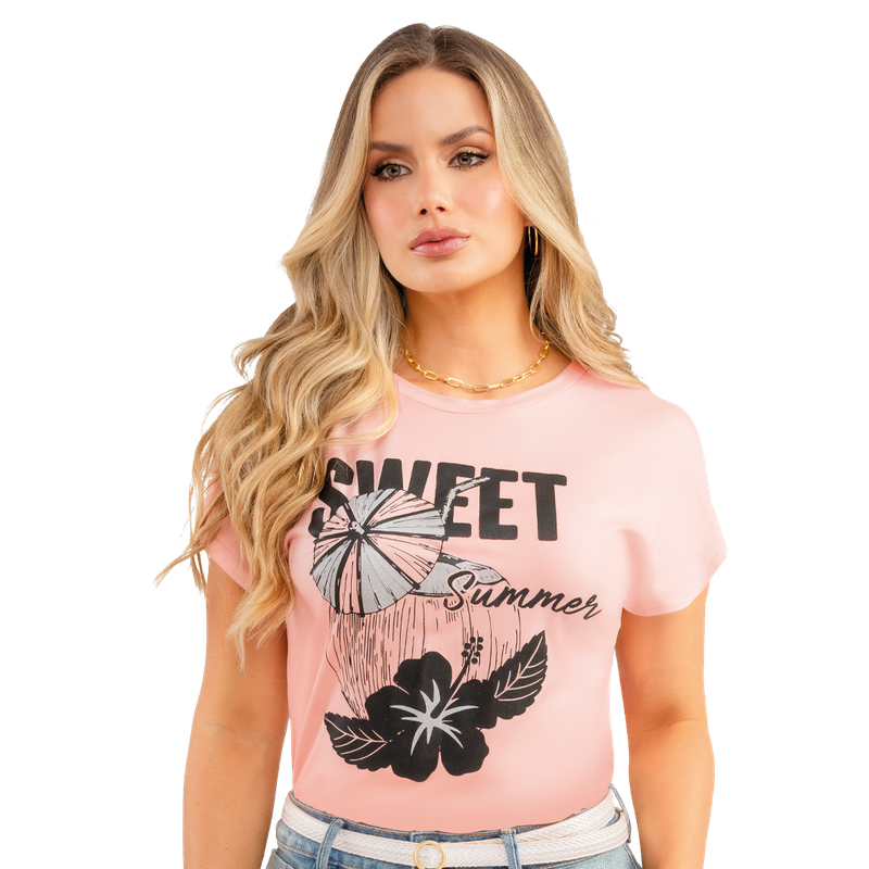 Camiseta Poliester Spandex Semiajustada