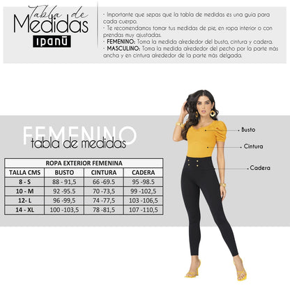 Tabla de medidas femenino