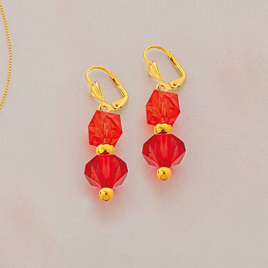 aretes baño oro,    dorado -